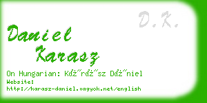 daniel karasz business card